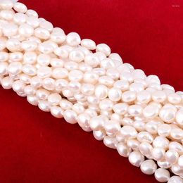 Beads Natural Freshwater Pearl Button Loose For Jewelry Making DIY Bracelet Earring Necklace Accessory Handmade 6-7 MM