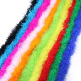 Wholesale Turkey Marabou Feather Boa Scarf Party Costume Dress Sewing Decoration Shawl Trimming 2 Metres Dyed