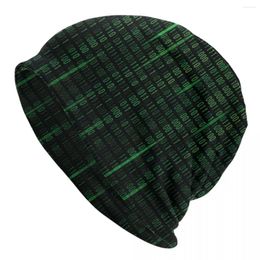 Berets Sci Fi Matrix Code Beanie Cap Unisex Winter Bonnet Knitted Hats Outdoor Computer Hacker Programmer Coder Skullies Beanies Caps