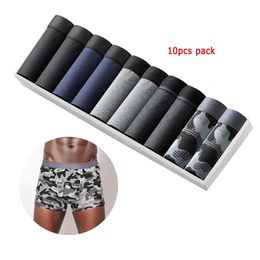 Underpants 10pcs Pack 2023 Men Panties Cotton Underwear Male Brand Boxer And For Homme Luxury Set Shorts Box Slip Sexy 231031