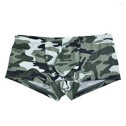 Underpants Men Panties Sexy Shorts Camouflage Inside Wearing Sweat Absorbing Elastic Waist
