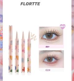 Eye Shadow/Liner Combination Flortte Aegyosal Pencil Very Beautiful Series Eye Shadow Liquid Eyeliner Pen Long-Lasting Waterproof Non-Smudge Eye Makeup 231031