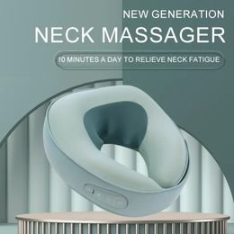 Massaging Neck Pillowws Neck Massager Back Massager for Neck Pain Relief Inflatable Shoulder Massager with Rechargeable and Cordless Pillow for Travel 231031