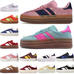 Designer good Bold Casual Shoes Men sneakers sports Indoor Suede Trainers Pink Glow Platform shoe Adimatic Solar Orange Green Flash Aqua White Black mens