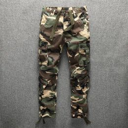 Outdoor Pants Spring And Autumn Male Tactical Mens Casual Wear-Resistant Trousers Camouflage Straight Sport Big Size Cargo