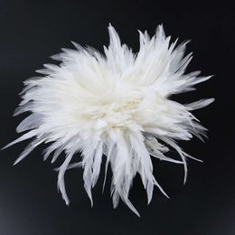 White Natural Rooster Saddle Plumes 4-6 Inch Hackle Feathers 1000pcs/lot for DIY Jewelry Dreamcather Earring Decoration