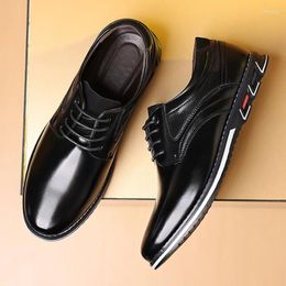 Dress Shoes Zapatos Para Hombres Men Leather Shoe Large Size48 Work Fashion Casual Formal Version Trend