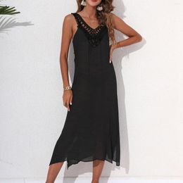 Casual Dresses Women's Holiday Beach Dress Hand Hook Lace Cover Up Long Ups For Women Lingerie