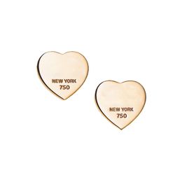 tiffaies Hollow love Ear stud Super classic Love PendantEar studace Enamel Big Love Tag Ear stud tiffaies Round bead smooth full super popular fashion item