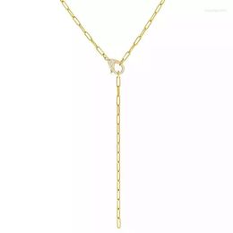 Chains 2023 Delicate Bling 925 Sterling Silver Fashion Women Jewelry 5A Cubic Zirconia Diamond Cz Lobster Clasp Long Y Lariat Necklaces
