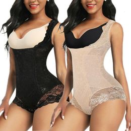 Waist Tummy Shaper Bodysuit Women Open Crotch Shapewear Corset Full Body Shaper Modelling Underwear Butt Lifter Tummy Control Panties Lingerie 231101