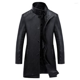 Men's Trench Coats Men Fashion Autumn Clothing Windproof Woolen Slim Adjustable Vest Parkas Male 2023 Winter Warm Jacket Coat Mens