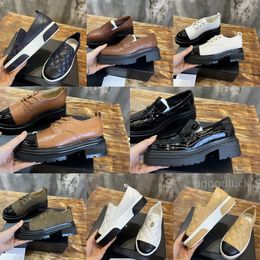Designer Shoes Fashion Loafers Moccasins Men Women CCity Shoes Classic Calfskin Loafer Casual Style Leather Shoe Size 35-41