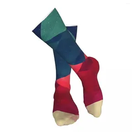 Men's Socks Meet Me Halfway Adult Stockings Stretchy For Daily Matching Thigh High Bright Colours