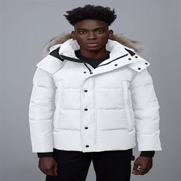 Canada Puffer Down Jacket Winter Parka Man Jassen Daunejacke Wyndham outwear Big Hooded Fur Coat garment dustbag bag Down Jacket D2832