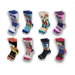 Men's Socks Super Selling High Quality Anime Men Women Funny Personality Fashion Cartoon Crew