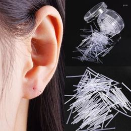 Stud Earrings 20pcs/lot Fashion Black White Clear Colourful Ear Stick Plastic Hypoallergenic Jewellery For Women Men Wholesale