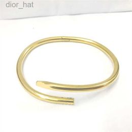 gold diamond bracelet nail jewlery designer for women men bangle all diamonds stainless steel jewellery Not allergic fast Colour nails bracelets T5P8 M6TB