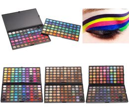 Whole 120 Color Fashion Eye shadow palette Cosmetics Mineral Make Up Makeup Eye Shadow Palette eyeshadow set for women 4 Styl2437502