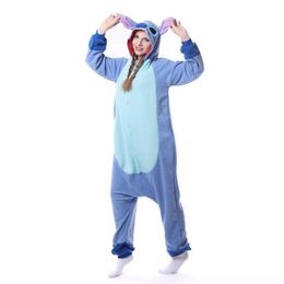 Unisex-Adult Onesie Pyjamas Stitch Animal Sleepwear for Halloween Party Costumes249S