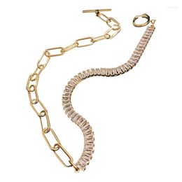 Choker In-s Zircon Crystal Necklaces For Women Geometric Rhinestone Statement Jewellery Gifts