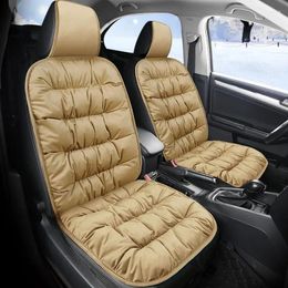 Car Seat Covers Winter Cover Warm Velvet Cushion Pure Cotton Luxury Universal Thick Fit For Most Cars Protector