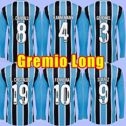 Long sleeve 2023 2024 Gremio Soccer Jerseys ELKESON FERREIRA GEROMEL LEIVA CAMPAZ DIEGO SOUZA KANNEMANN 23 24 footbal lshirts home