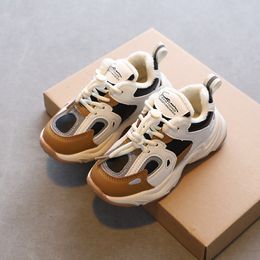 Кроссовки зимняя детская спортивная обувь мода дышащие теплые кроссовки для мальчиков без скольжения детские кроссовки 230331