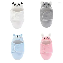 Blankets Baby Blanket Born Swaddles Wrap Soft And Warm Sleeping Bag For Autumn Winter Cartoon Animal Hooded Quilts