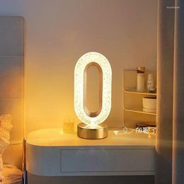 Table Lamps Nordic Touch Dimming Lights Lamp USB Rechargeable Desk Bedroom Atmosphere Night Light LED 3 Colours As Birthday Gifts