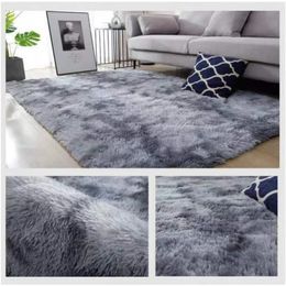 Carpet Tie Dye Silk Home Bedroom Floor Mat Living Room Rug Bed Blanket 231031