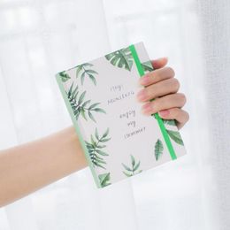 Plant Hardcover Notebook For School 128 Sheets Diary Agenda Daily Planner Colored Notebooks Beautiful Handbook Journal