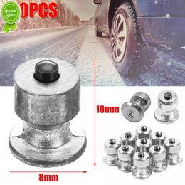 New 100Pcs Winter Wheel Lugs Car Tyres Studs 8x10mm Screw Snow Spikes Wheel Tyre Snow Chains Studs For Shoes ATV Car Motorcycle Tyre
