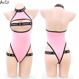 Ani Car Model Cheerleading Sexy Uniform Cosplay Women Pink Sweet Hollow Bodysuit Temperament Pamas Costumes cosplay