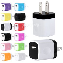 5V 1A US AC Home Travel Wall Charger Plug Power Adapter For iphone 12 13 14 Samsung Galaxy s8 s10 note 10 S22 S23 htc F1