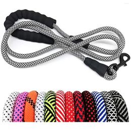 Dog Collars MayPaw Heavy Duty Rope Lead Nylon Pet LeashSoft Padded Handle Thick Leash For Large Medium Dogs Small Puppy