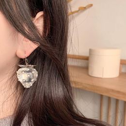 Dangle Earrings Strawberry Transparent Fashion In 2023 South Korea Sweet Versatile Ear Hook Temperament