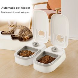 Dog Bowls Feeders 48hour Smart Timing Feeder Small Cat Automatic Timer Cats Dogs Bowl Food Dispenser For Pets Feeding Supplies 231031