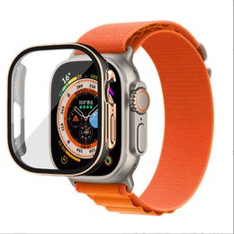 Smart watch Per Apple watch Ultra Series 8 49mm iWatch cinturino marino smart watch orologio sportivo scatola cinturino di ricarica wireless Custodia protettiva