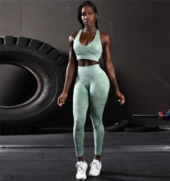 Camouflage Sport Yoga Set Fitness Tracksuit Women Sport Suit Jogging Training Running Set Sports BraLegging Yoga Gym Clothing8170971