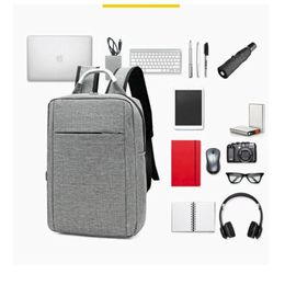 Backpack Waterproof Laptop Bag Travel Multi Function Anti Theft Unisex PC USB Charging For Macbook311O