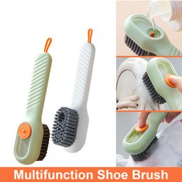 Cleaning Brushes Multifunction Shoe Brush Automatic Liquid Soap Dispenser Soft Cleaning Brush Household Kitchen Dish Washers Cleaning Tool 230331