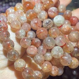 Loose Gemstones 3bracelets AKAC Approx7-10mm Natural Arusha Golden Sunstone Bracelet Beads