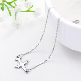 Chains VCU Stainless Steel Creative Small Airplane Clavicle Chain Simple Personality Temperament Fresh For Students