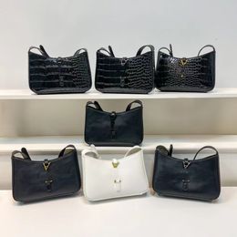 Designer Hobo Shoulder Bags for Women Alligator Crocodile Patent Leather Shoulder Handbag Ladies Y7858