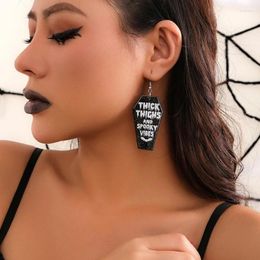 Dangle Earrings Halloween Acrylic Spirit Pumpkin Skeleton Simple Fashion Drop Statement Jewelry For Women