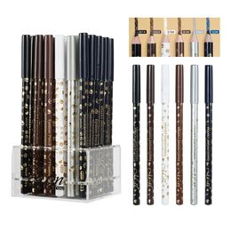 Eye Shadow/Liner Combination 36Pcs/lot Wooden Eyeliner Pen Makeup 6 Colours Matte Natural Eyeliner Pencil Waterproof Long Lasting Eye Cosmetic P165 231031