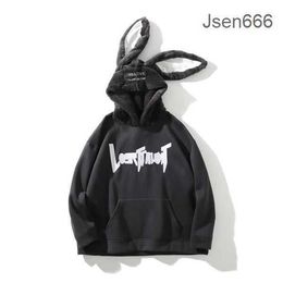 psycho bunny Hip Hop Designer Funny Rabbit Ears Hoodies for Men Sweatshirt Mens Streetwear Letter Printed Hooded Pullovers Couples Bape Suprem Hoodie G6LE