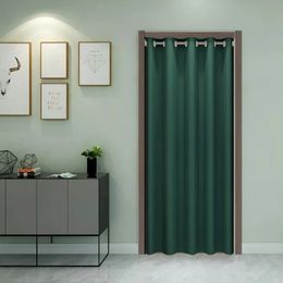 Curtain Modern Solid Doorway for Bedroom Protecting Privacy Partition Door Not Punching in the Wall Heavy Duty 600G 231101