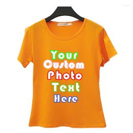 Women's T Shirts 2023 Heat Transfer Picture Classmate Assembly Women's Candy Solid Color Top Short-Sleeved T-Shirt